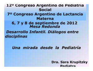 12º Congreso Argentino de Pediatría Social 7º Congreso Argentino