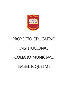 PROYECTO EDUCATIVO INSTITUCIONAL COLEGIO MUNICIPAL