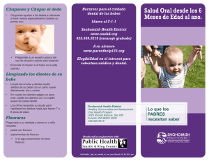 Oral Health Age Six Months to One Year-Spanish