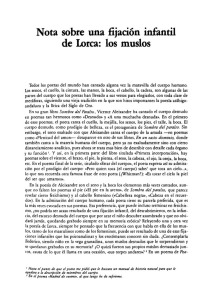 pdf Nota sobre una fijación infantil de Lorca: los muslos / José Luis