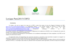 Lexique Paris2015 COP21