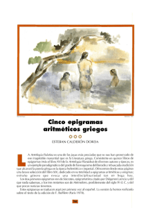 Cinco ep&iacute;gramas