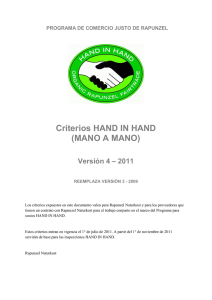 Criterios HAND IN HAND