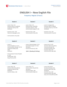 ENGLISH I – New English File
