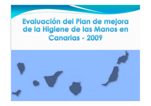 Evaluación del plan de mejora de la higiene de manos en Canarias
