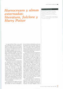 Horrocruxes y almas externadas: literatura, folclore y Harry