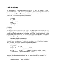 Conjunciones y Sintaxis Archivo