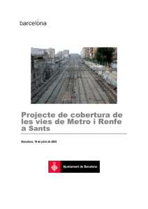 Projecte de cobertura de les vies de Metro i Renfe