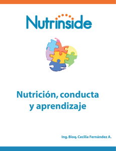 Nutrición, conducta y aprendizaje
