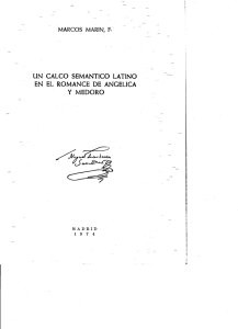 «Un calco semántico latino en el romance de Angélica y Medoro»