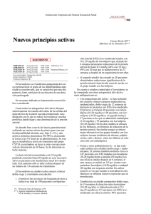 Nuevos principios activos - Revisión 2001