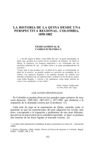 La historia de La Quina desde una perspectiva regional. Colombia