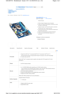 Página 1 de 3 GIGABYTE - Motherboard - Socket 1155 - GA
