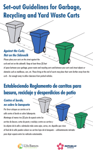 Set-out Guidelines for Garbage, Recycling and Yard Waste Carts