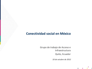 Presentación de Mónica Aspe, "Conectividad social en México"