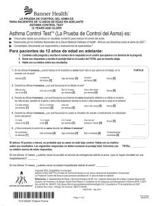 Asthma Control TestTM (La Prueba de Control del