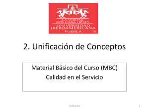 2. Unificación de Conceptos - Universidad Iberoamericana Puebla