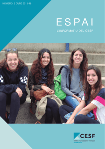 CESF Revista `16.indd - Centre d`Estudis Sant Francesc