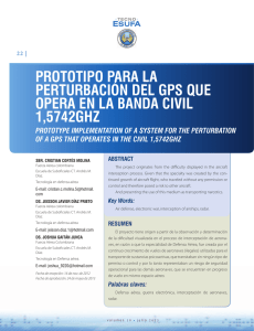 PROTOTIPO PARA LA PERTURBACIÓN DEL GPS QUE OPERA EN