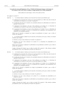 Corrección de errores del Reglamento (UE) n.o 952/ 2013 del