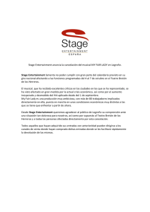 Stage Entertainment anuncia la cancelación del musical MY FAIR