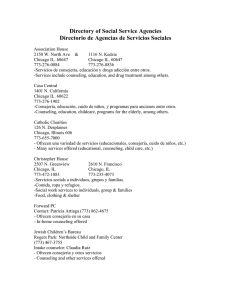 Directory of Social Service Agencies Directorio de Agencias de