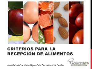 José Gabriel Evaristo - Asignatura de Alimentación Institucional