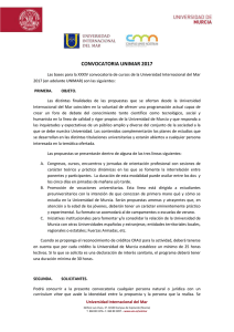 Convocatoria 2017 - Universidad de Murcia