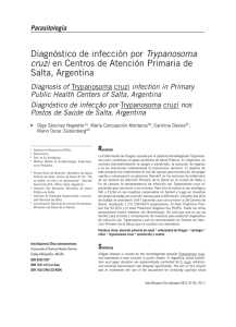 Diagnóstico de infección por Trypanosoma cruzi en Centros de