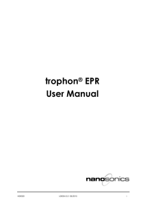 trophon® EPR User Manual