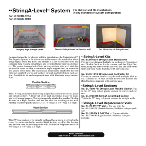 StringA-Level Kits •StringA-Level Sections