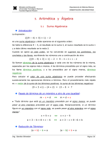 5. Aritmética y Álgebra - UTN - Universidad Tecnológica Nacional