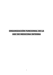 Organización funcional de la Unidad de Gestión Clínica