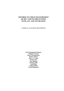 mother to child transmission of hiv and its