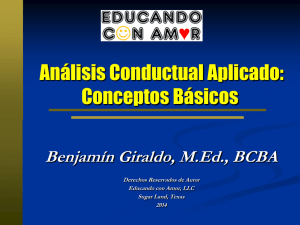 Análisis Conductual Aplicado: Conceptos Básicos