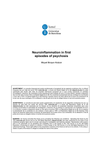 Neuroinflammation in first episodes of psychosis