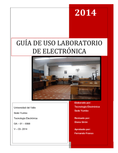 gu&iacute;a de uso laboratorio de electr&oacute;nica
