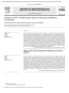 Influenza A (H1N1): manifestaciones clínicas e indicaciones
