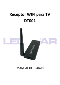 Receptor WIFI para TV DT001