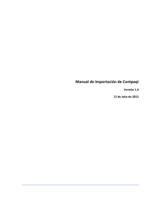 Manual de Importación de Contpaqi