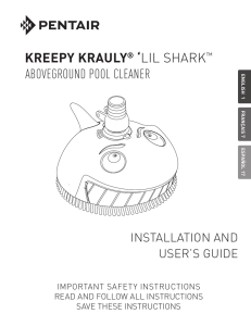 kreepy krauly® `lil shark™ aboveground pool cleaner