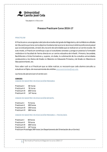 Proceso Practicum Curso 2016-17