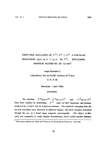 REACCIONES (d,p),(d,o) Y (ma) EN F“, EMPLEANDO