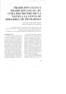 Tradición culta y tradición local: el cura hechicero de la novela La