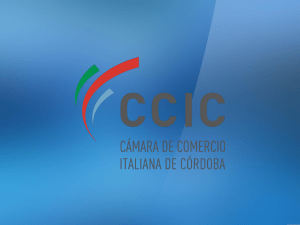 Presentación de PowerPoint - Cámara de Comercio Italiana de