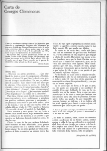 Carta de Georges Clemenceau - Revista de la Universidad de México