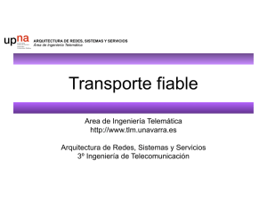 Transporte fiable - Área de Ingeniería Telemática