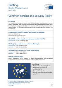 Common Foreign and Security Policy - European Parliament