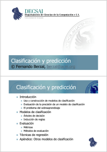 Clasificación y predicción