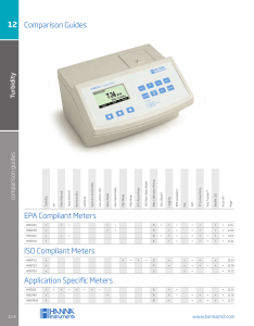 12 EPA Compliant Meters ISO Compliant Meters Application